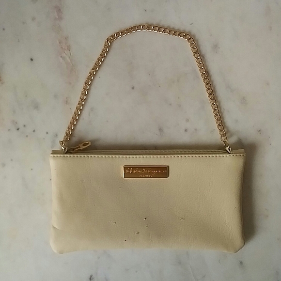 SALVATORE FERRAGAMO - logo cream small chain bag - Picture 1 of 7